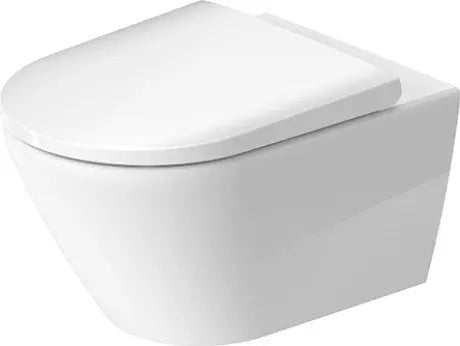 Duravit wall-mounted Rimless toilet Bowl   #257709D -  1.28/0.8 gpf - Plumbing Market