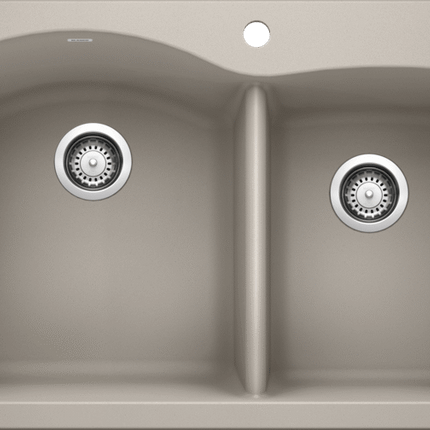 Blanco Canada Diamond 1 3/4 Silgranit Cafe Double Bowl Kitchen Sink