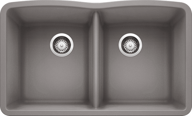 Blanco Canada Diamond U 2 White Undermount Silgranit Kitchen Sink