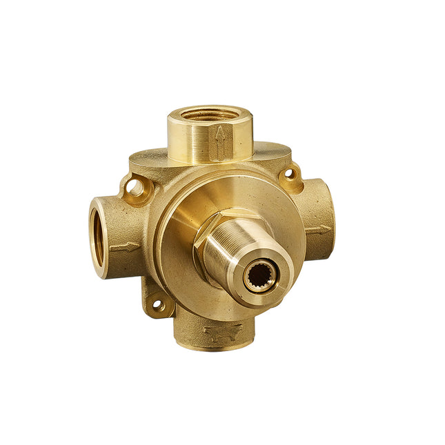 American Standard 3-Way In-Wall Diverter Rough-In Valve With 3 Discrete/3 Shared Functions R433S - Plumbing Market