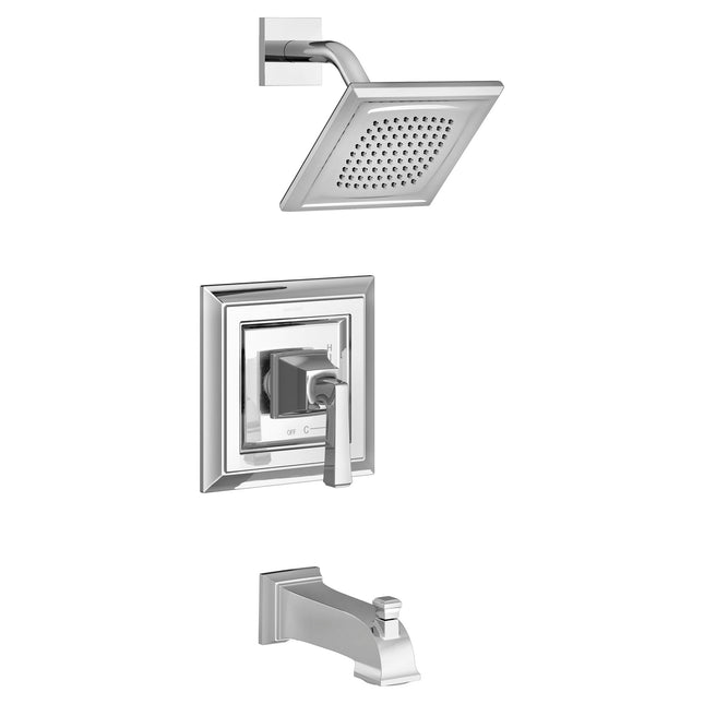 American Standard Town Square S 1.75 gpm/6.8 L/min Tub and Shower Trim Kit With Water-Saving Showerhead, Double Ceramic Pressure Balance Cartridge With Lever Handle TU455508.002 - Plumbing Market