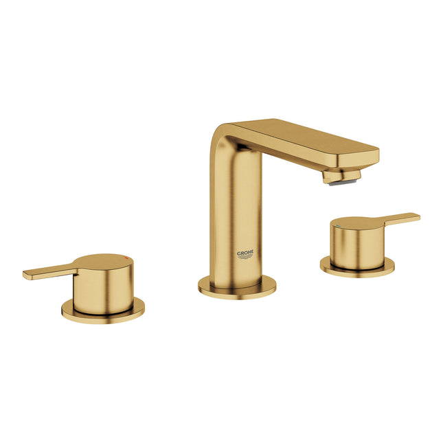 Grohe LINEARE WIDESPREAD BATHROOM FAUCET  Brushed Cool Sunrise 20578GNA - Plumbing Market