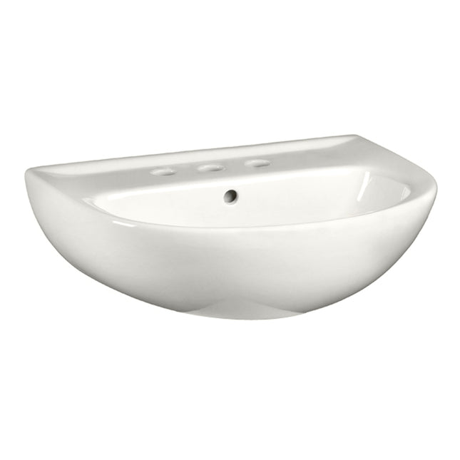 American Standard 24-Inch Evolution 8-Inch Widespread Pedestal Sink Top 468008.02 - Plumbing Market