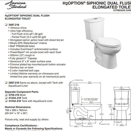 Standard Toilet American