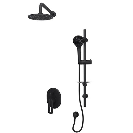 Rubi Myrto 1/2’’ P. Bal. Shower Set Matte Black RMY715BK - Plumbing Market