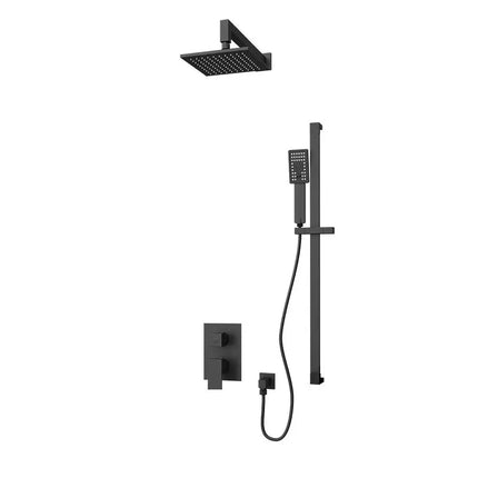 Rubi Quatro 1/2’’ P. Bal. Shower Set Matte Black RQT715-1BK - Plumbing Market