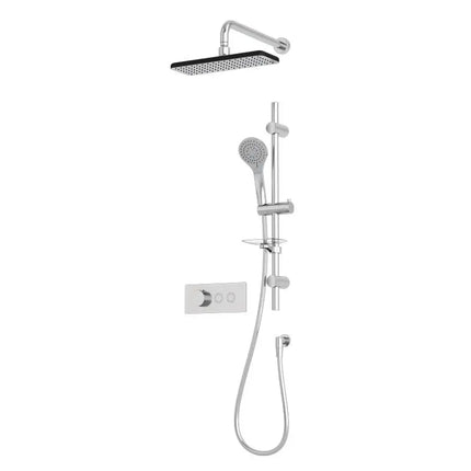 Rubi On 1/2’’ Therm. Set Xon69 Rect. Shower Head Chrome RON854CC - Plumbing Market