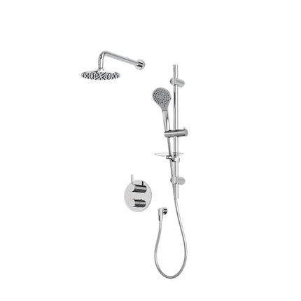 Rubi Vertigo 1/2’’ Therm. Shower Set 2 Way Div. Xvtr69R Chrome Ceiling Mount RVT811B-1CC - Plumbing Market