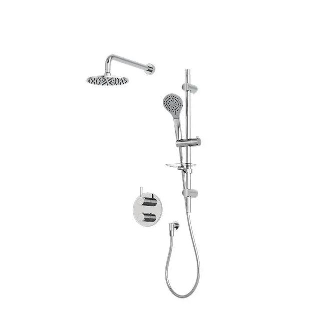 Rubi Vertigo 1/2’’ Therm. Shower Set 2 Way Div. Xvtr69R Chrome Ceiling Mount RVT811B-1CC - Plumbing Market