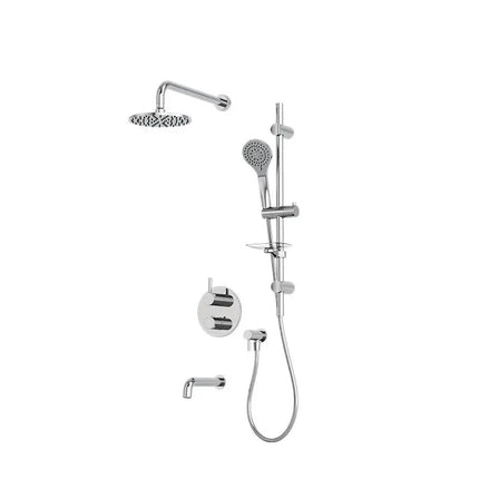 Rubi Vertigo 1/2’’ Therm. Shower Set 2 Way Div. Xvtr69R Chrome Ceiling Mount RVT813B-1CC - Plumbing Market