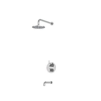 Rubi Vertigo 1/2’’ Therm. Shower Set 2 Way Div. Xvtr69R Chrome Ceiling Mount RVT831-1CC - Plumbing Market