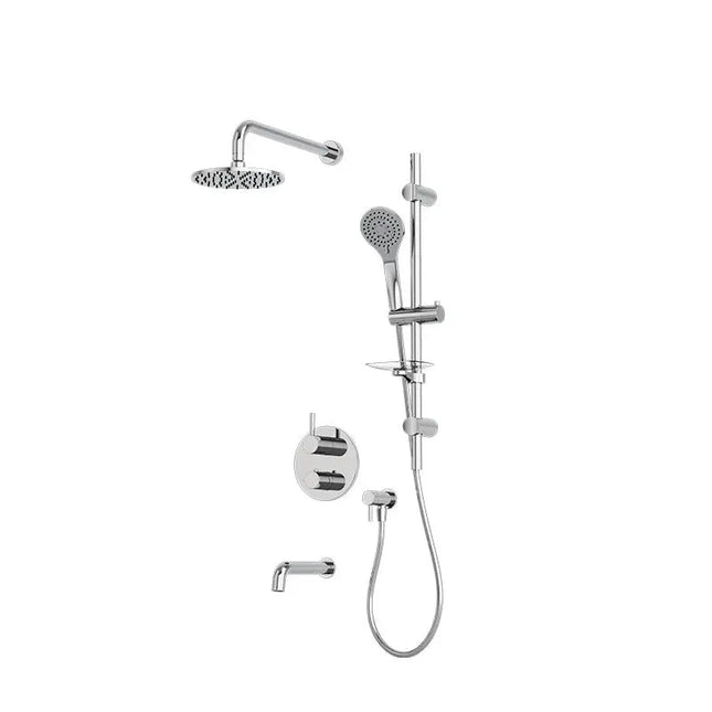 Rubi Vertigo 1/2’’ Therm. Shower Set 2 Way Div. Xvtr69R Chrome RVT813BCC - Plumbing Market