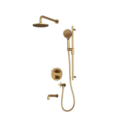 Rubi Lexa 1/2’’ Therm. Shower Set 2 Way Div. Xvtr69R Or Ceiling Mount RLX823-1OR - Plumbing Market