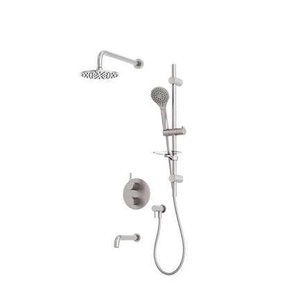 Rubi Vertigo 1/2’’ Therm. Shower Set 2 Way Div. Xvtr69R Stainless Steel Ceiling Mount RVT813B-1IX - Plumbing Market