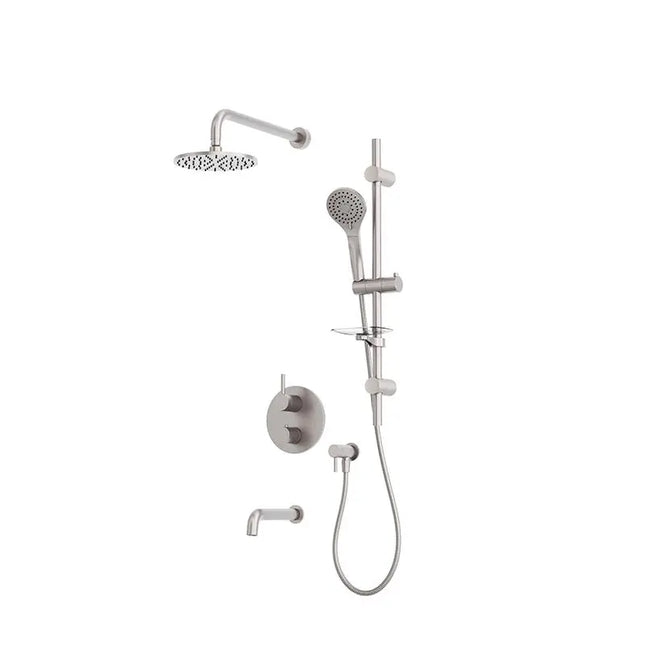 Rubi Vertigo 1/2’’ Therm. Shower Set 2 Way Div. Xvtr69R Stainless Steel Ceiling Mount RVT813B-1IX - Plumbing Market