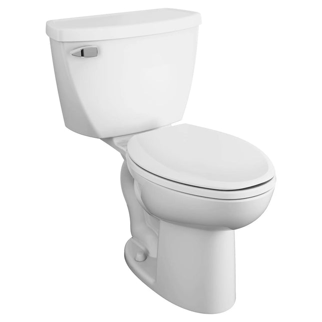 American Standard Cadet Two-Piece Pressure Assist 1.6 gpf/6.0 Lpf Chair Height Elongated EverClean Toilet