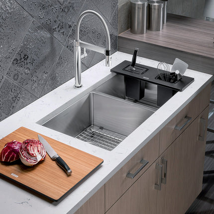 Blanco Quatrus R15 U 13/7 304 Series 18 Gauge Kitchen Sink Stainless Steel Blanco