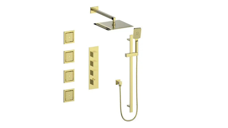 Vogt Kapfenberg 3/4" High-Flow Th Shower Kit With Body Jets Bg SET.KG.350.930.BG - Plumbing Market