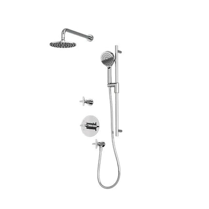 Rubi Lexa 3/4’’ Therm. Shower Set Chrome Ceiling Mount RLX923-1CC - Plumbing Market