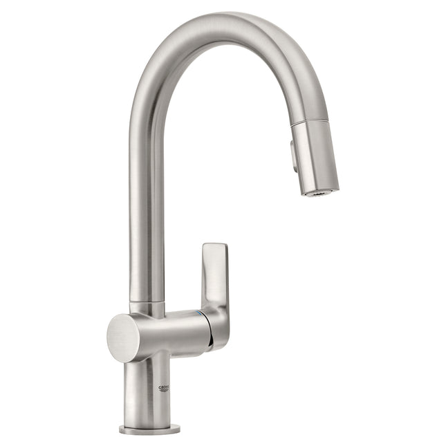 Grohe Defined Single Handle Pull Down Kitchen Faucet Dual Spray 6.6 L/min (1.75 GPM) Grohe