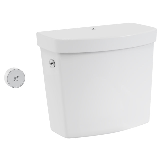 American Standard Cadet Touchless 1.28 gpf Single Flush Toilet Tank Only with Locking Device 4000769.02 - Plumbing Market