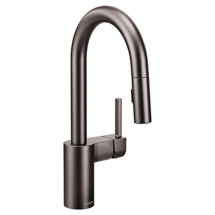 Moen Align Black Stainless One-Handle High Arc Pulldown Bar Faucet  5965BLS - Plumbing Market