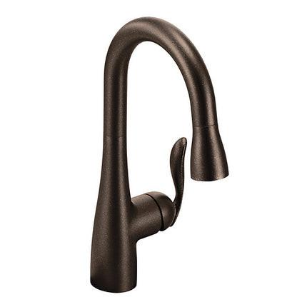 Moen Arbor Oil Rubbed Bronze One-Handle High Arc Pulldown Bar Faucet  5995ORB - Plumbing Market