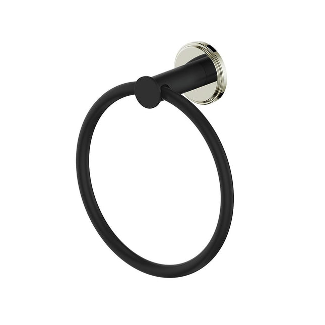 Vogt Zehn Towel Ring Pn/Mb BA.0109.PB - Plumbing Market