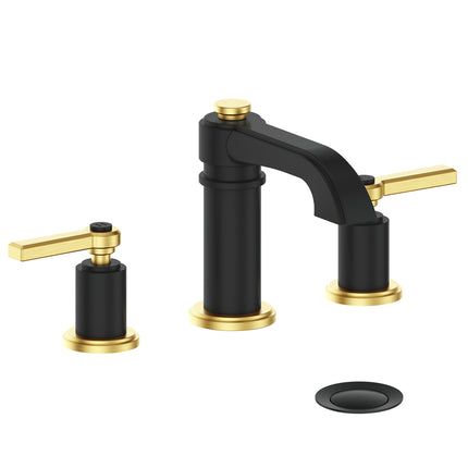 Vogt Zehn 8" C.C. Lavatory Faucet With Pop-Up Drain Bg/Mb BF.Z1.1301.BGB