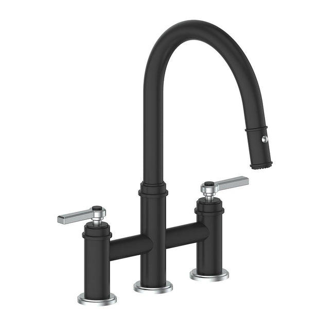 Vogt Zehn Bridge Kitchen Faucet Ss/Mb KF.17ZN.1112.SB - Plumbing Market