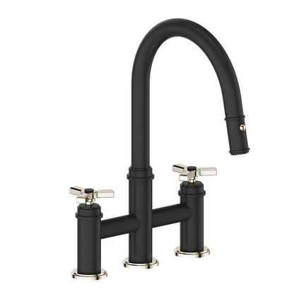 Vogt Zehn Bridge Kitchen Faucet Pn/Mb KF.17ZN.1312.PB - Plumbing Market