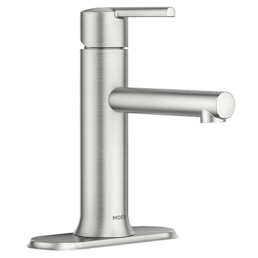 Moen Arlys Spot Resist Brushed Nickel One-Handle Bathroom Faucet  84770SRN - Plumbing Market