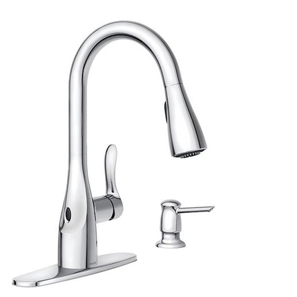 Moen Arlo Chrome Hands Free Pulldown Kitchen Faucet  87087EWC - Plumbing Market