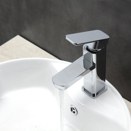 Kube Bath Aqua Soho Single Lever Wide Spread Bathroom Vanity Faucet – Chrome Kube Bath