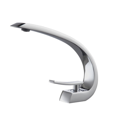 Kube Bath Aqua Arcco Single Hole Mount Bathroom Vanity Faucet – Chrome Kube Bath