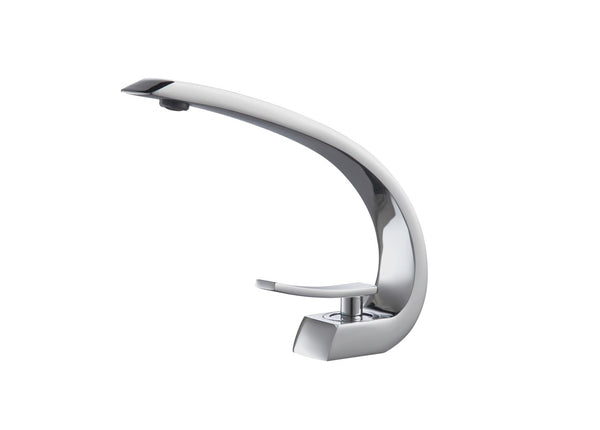 Kube Bath Aqua Arcco Single Hole Mount Bathroom Vanity Faucet – Chrome Kube Bath