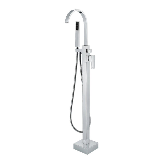 Kube Bath Aqua Arcco Floor Mounted Soaker Tub Faucet – Chrome Kube Bath