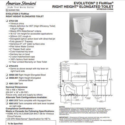 American Standard Toilet