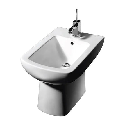 Avenue St Clair White Rectangular Bidet Single Hole With Rear Overflow - Plumbing Market