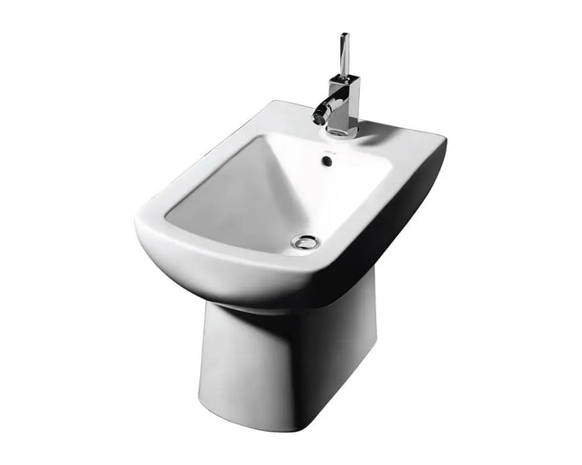 Avenue St Clair White Rectangular Bidet Single Hole With Rear Overflow - Plumbing Market