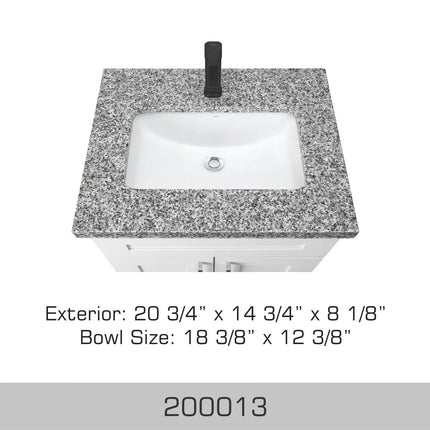 Bosco Canada Ceramic Bathroom Vanity Sink - Plumbing Market