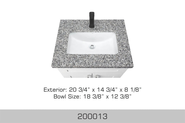 Bosco Canada Ceramic Bathroom Vanity Sink - Plumbing Market