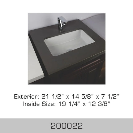 Bosco Canada Undermount Bathroom Vanity Sink 200022 - Plumbing Market