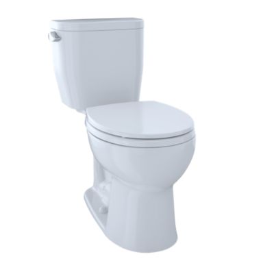 Toto Entrada Close Coupled Round Toilet 1.28gpf (Less Seat) - Plumbing Market