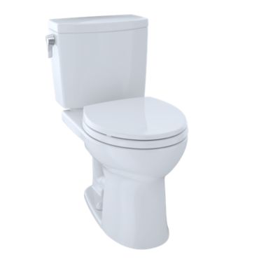 Toto Drake II Two Piece Toilet Round Bowl Less Seat 1.0 GPF - Plumbing Market