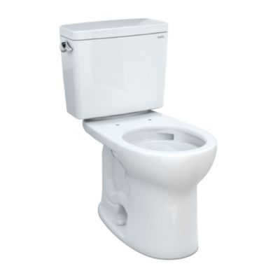 Toto Drake Two Piece Round Bowl Toilet Universal Height 1.6 Gpf - Plumbing Market