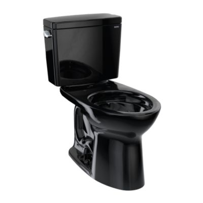 Toto Drake Two Piece Elongated Toilet 1.28 Gpf Ebony - Plumbing Market