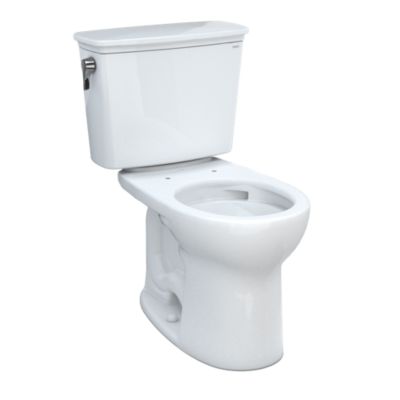 Toto Drake Transitional Two Piece Round Bowl Toilet 1.28 Gpf - Plumbing Market