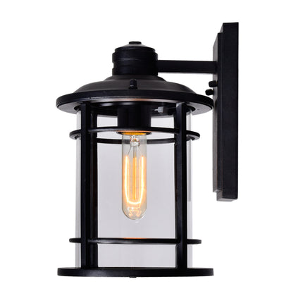 CWI Lighting Belmont 1 Light Outdoor Black Wall Lantern 0096W7-1-101 - Plumbing Market