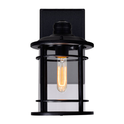 CWI Lighting Belmont 1 Light Outdoor Black Wall Lantern 0096W7-1-101 - Plumbing Market